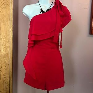 Endless Rose Red Romper, size medium.